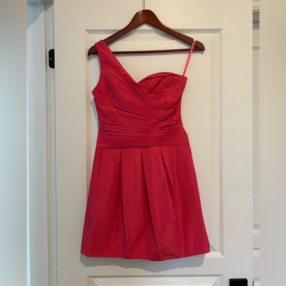BCBG Pink One shoulder dress
